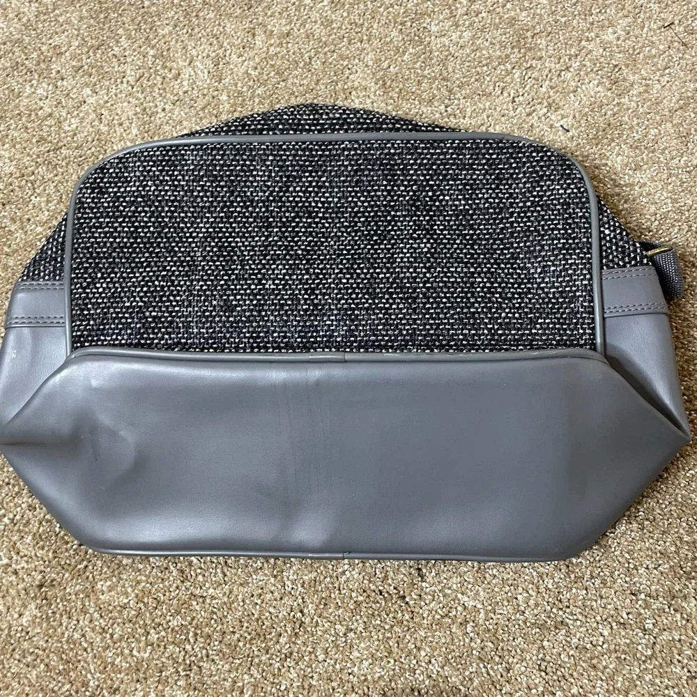 Vintage - Oscar de la Renta Gray Tweed Carry On Shoulder Bag tweed gray luggage